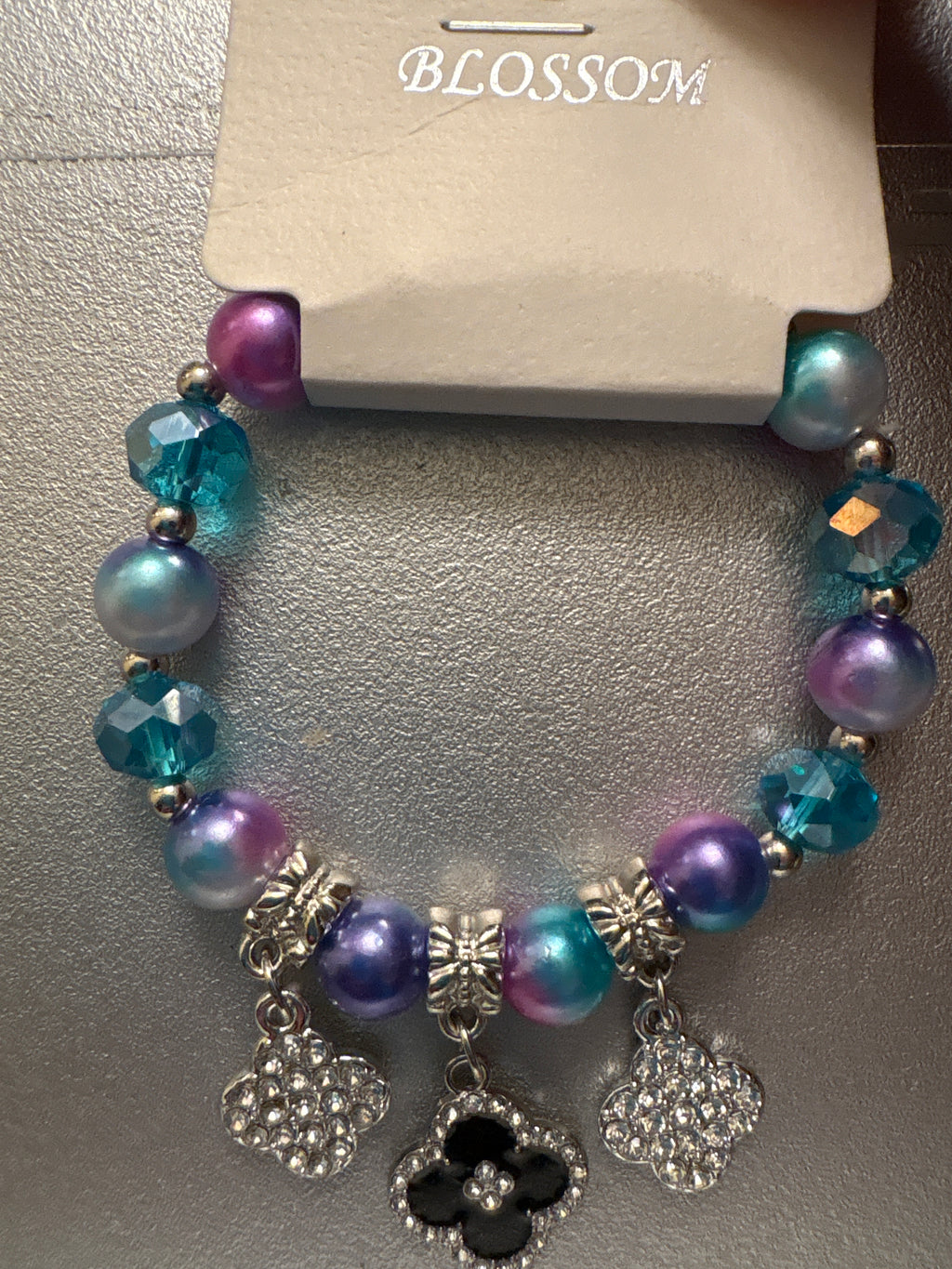 Multicolored beaded bracelet