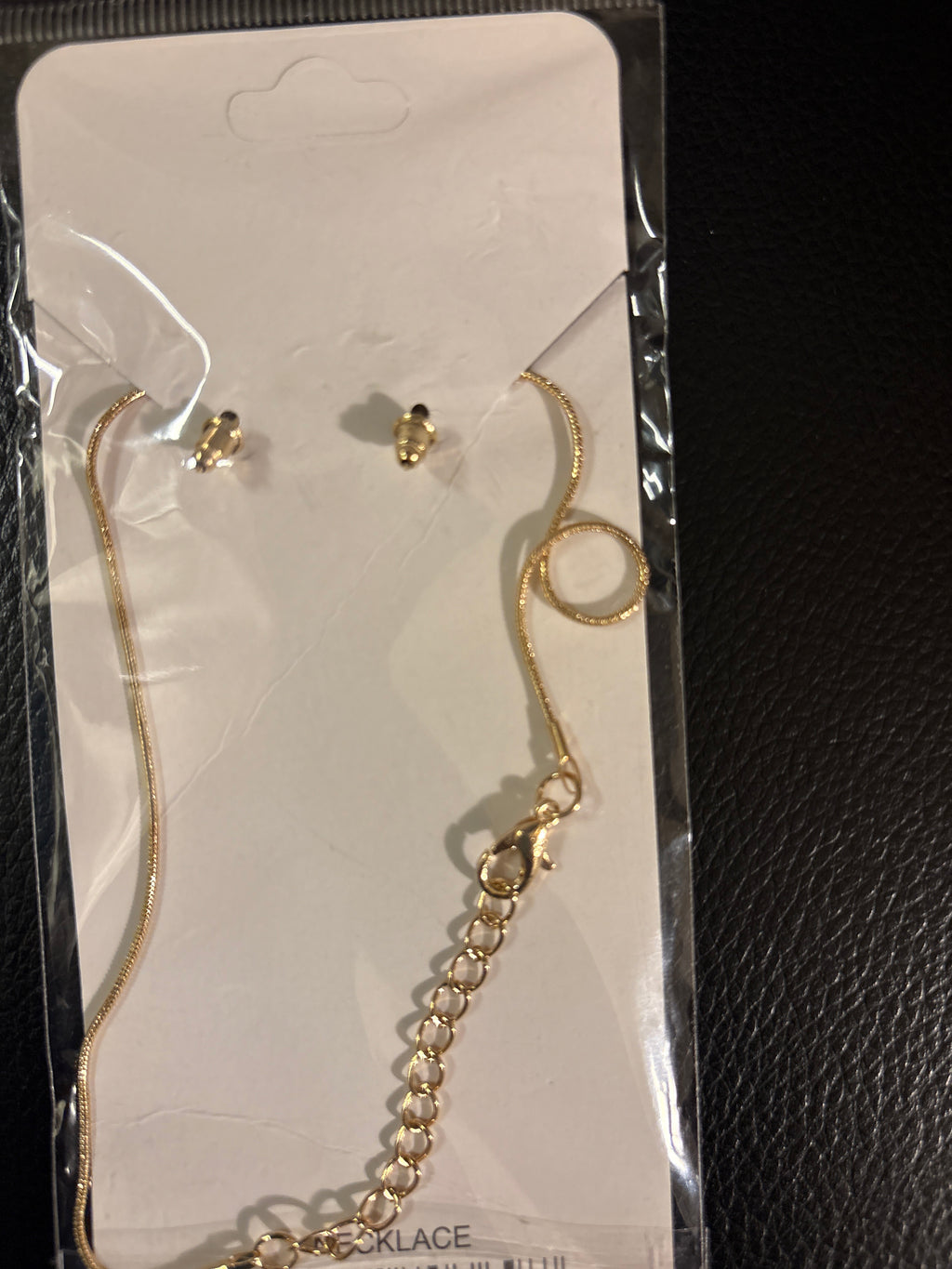 Butterfly necklace with earrings