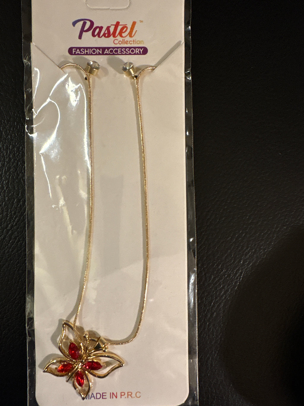 Butterfly necklace with earrings