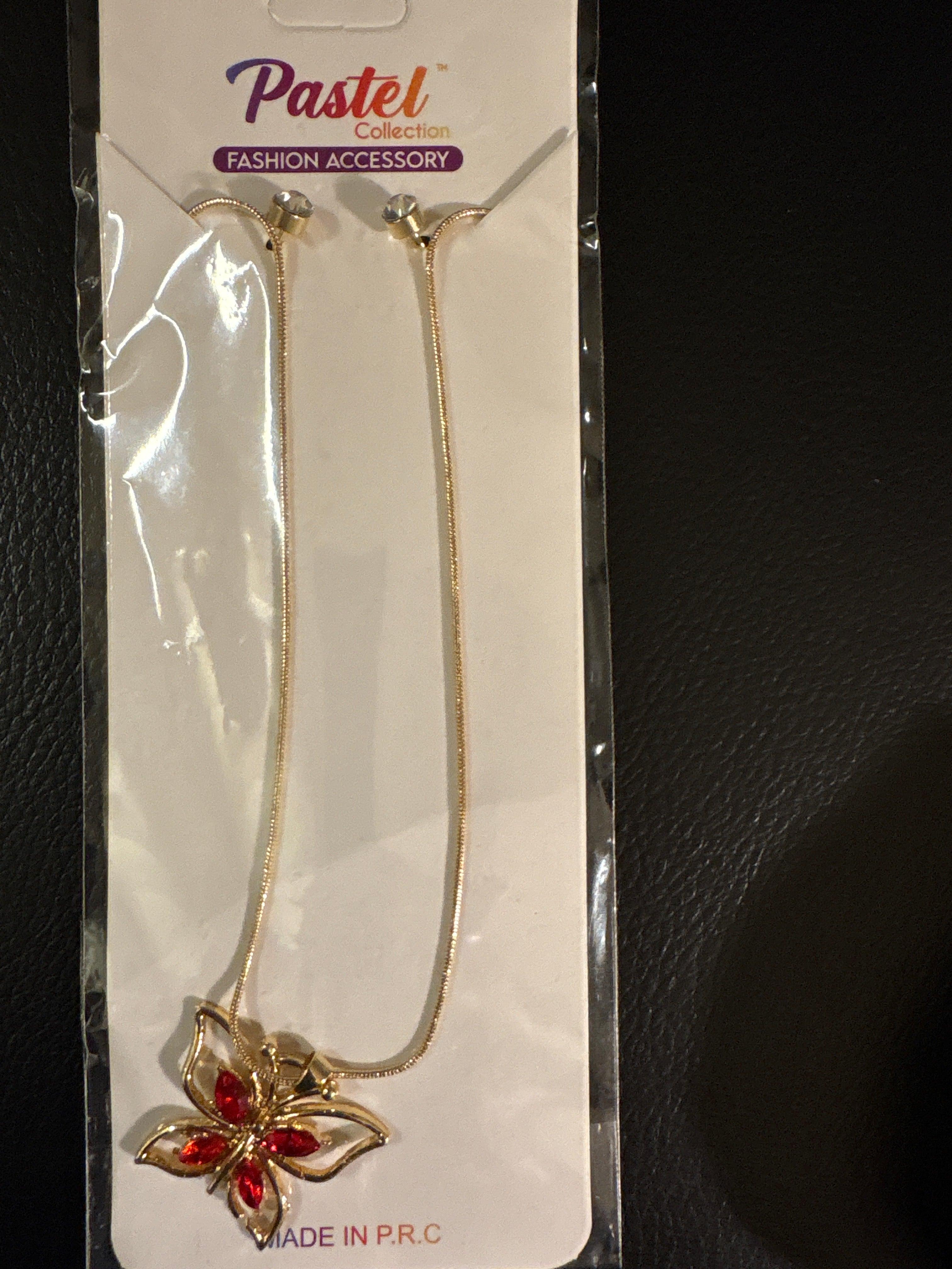 Butterfly necklace with earrings