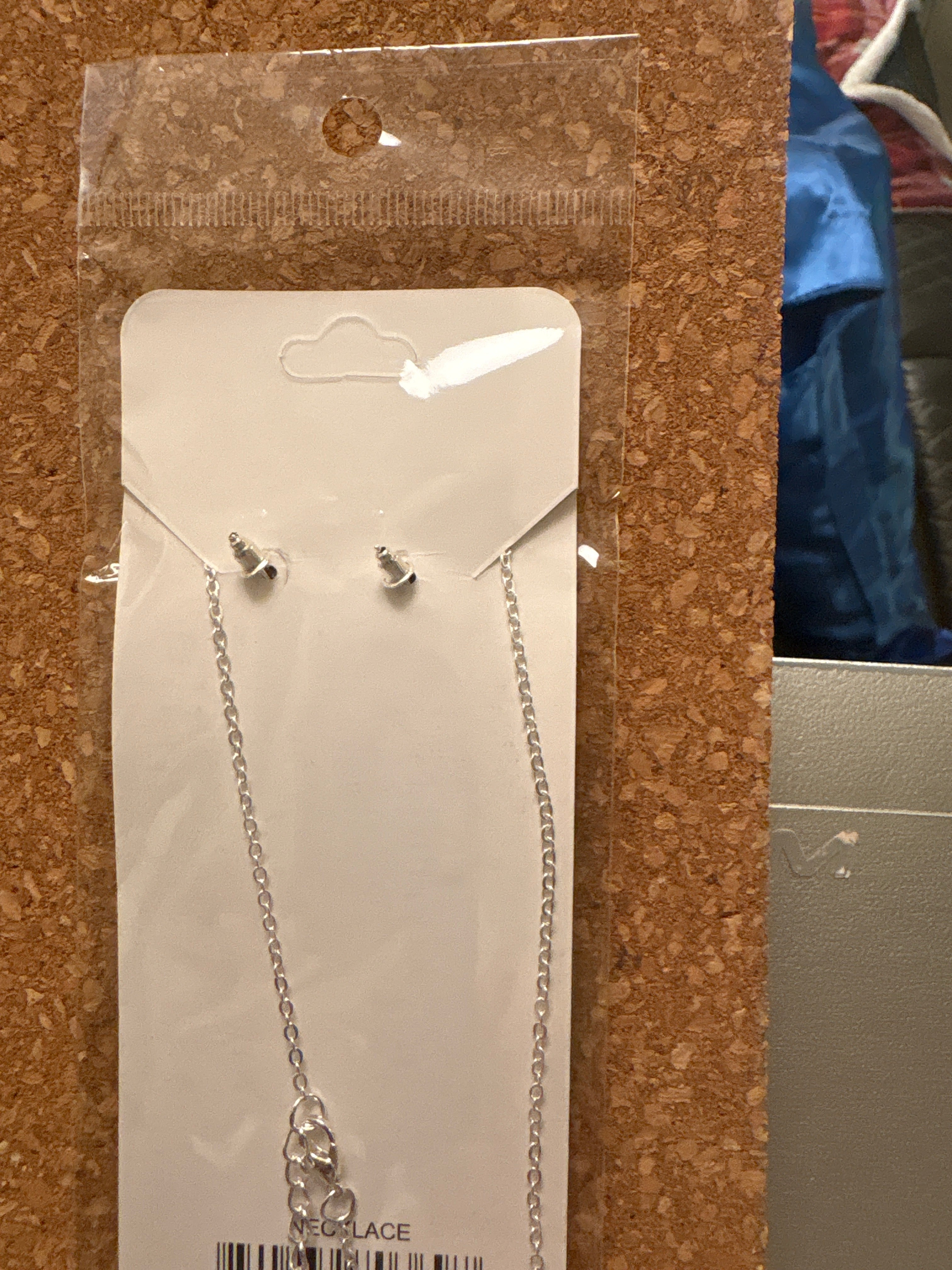 Lovely heart earrings and necklace set