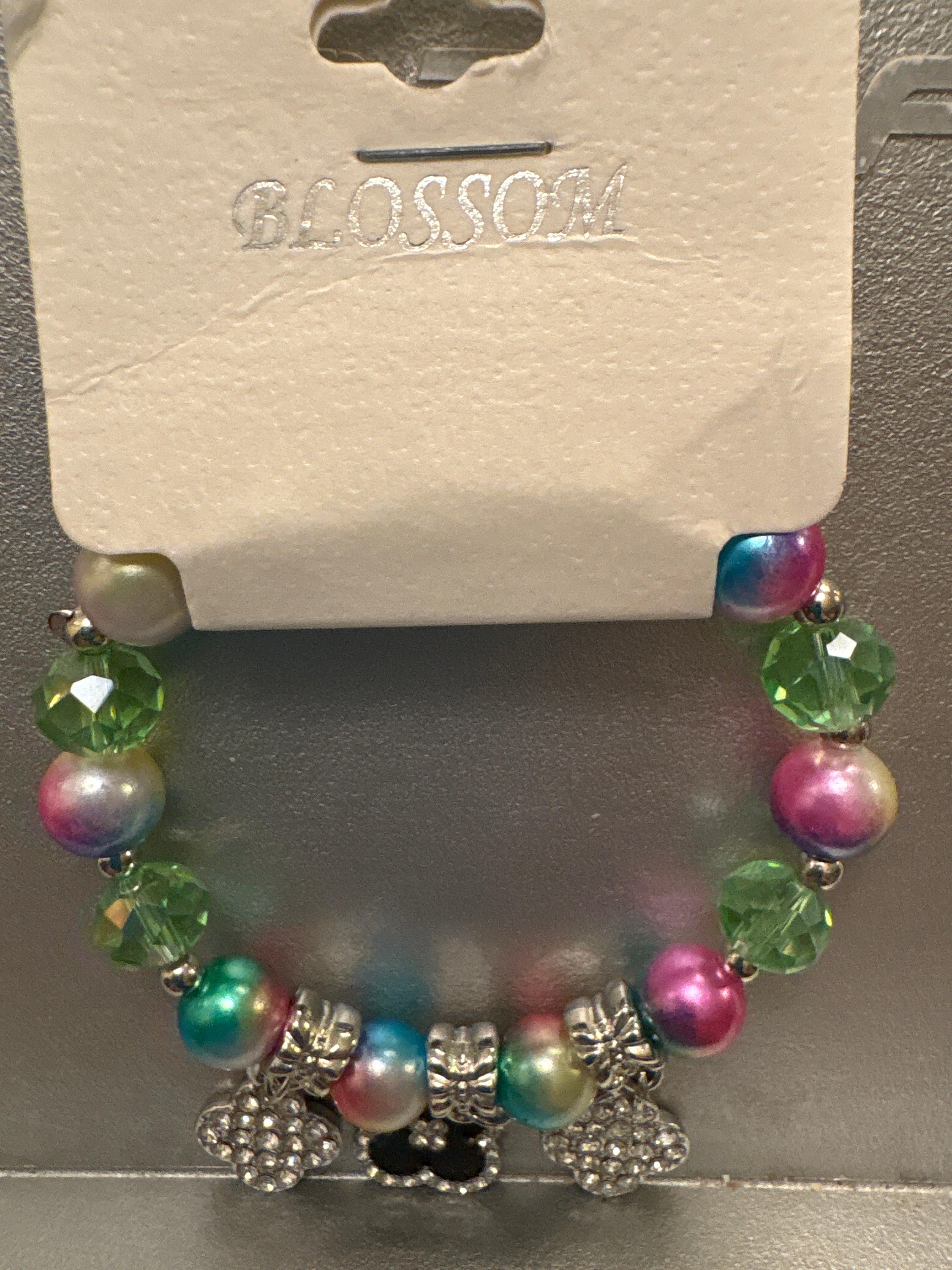 Multicolored beaded bracelet
